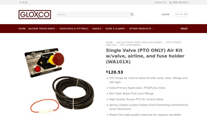 Gloxco - PTO Single Air Control Valve Kit