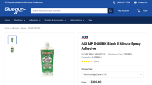 ASI - MP 5405BK Black 5 Minute Epoxy Adhesive