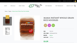 Mama - Instant Whole Grain Rice Noodles