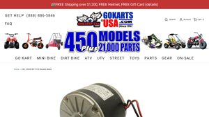 Gokarts USA - 24V, 250W Electric Motor