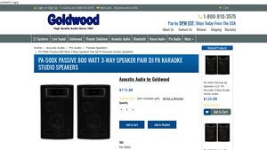Goldwood - Passive 3-Way Speakers