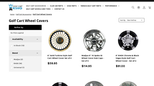 Golf Cart King - Hubcaps and Wheel Covers