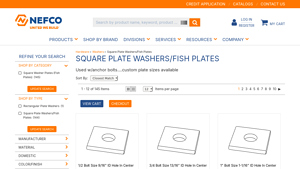 GoneFco - Plate Washer Fish Plate 316 Stainless Steel