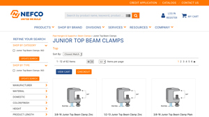 NEFCO - 3/8-16 Junior Top Beam Clamp