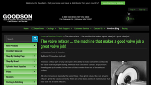 Goodson - Valve Refacer Maintenance Tips
