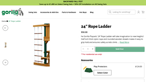 Gorilla Playsets - 24 Rope Ladder