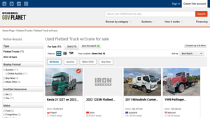 Used Flatbed Trucks with Crane - Various Makes Available