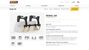 GrabTec - GB Backhoe Grapples
