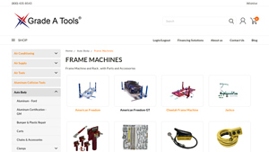 Grade A Tools - Frame Machines & Parts