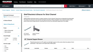 Grainger - Shelf Brackets and Braces