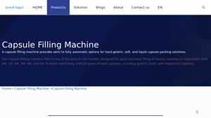 Grand Pack Machine - Capsule Filling Solutions