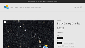 Granite FD - Black Galaxy Granite Countertop and Island