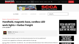 Grassroots Motorsports - Magnetic LED Work Lights