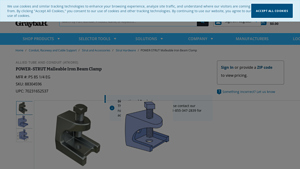 Atkore - POWER-STRUT Malleable Iron Beam Clamp