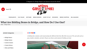 Great Bridge Links - Bidding Box