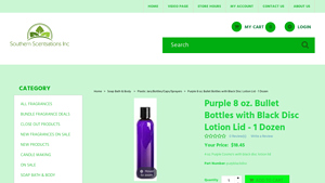 Southern Scentsations Inc. - Purple 8 oz. Bullet Bottles
