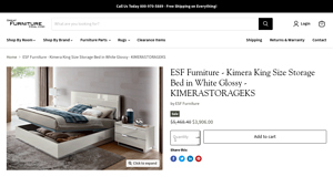 ESF Furniture - Kimera King Size Storage Bed