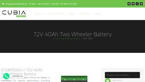 Green Fuel - 72V 40Ah Two Wheeler Battery