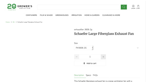 Schaefer - Large Fiberglass Exhaust Fan