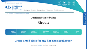 Guardian Glass - Green-Tinted Float Glass