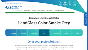 Guardian Glass - LamiGlass Color Smoke Grey