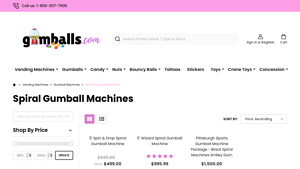 Gumballs.com - Spiral Gumball Machines for Sale