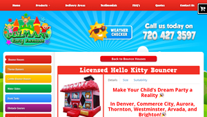 Guzman's Party Rentals - Licensed Hello Kitty Bouncer