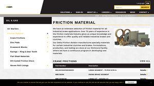 Delta Friction - Industrial Brake Materials