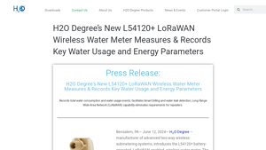 H2O Degree - L54120+ Wireless Water Meter