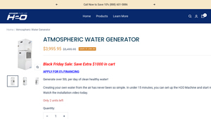 H2O Machine - Atmospheric Water Generator