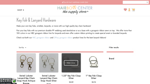 Hair Bow Center - Key Fob and Lanyard Hardware