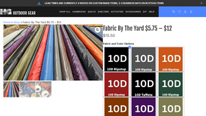 Hammock Gear - Fabric By The Yard