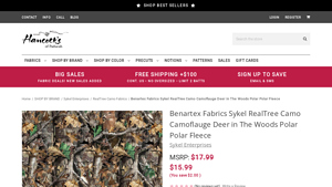 Benartex - RealTree Camo Polar Fleece