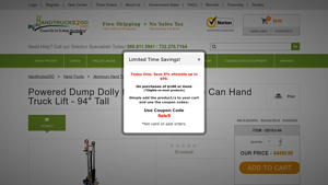 Hand Trucks 2 Go - Electric-Powered Dump Dolly