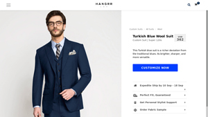 A.i. - Turkish Blue Wool Suit