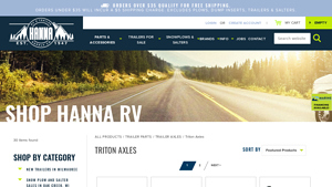 Hanna RV - Triton Axles