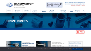 Hanson Rivet & Supply Co. - Drive Rivets