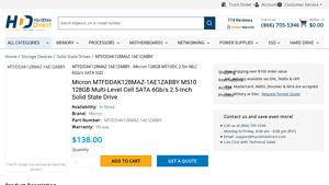 Micron - 128GB Solid State Drive