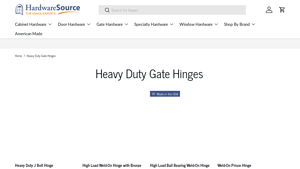 Hardwaresource - Heavy-Duty Gate Hinges