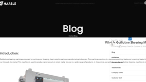 Harsle - Guillotine Shearing Machines