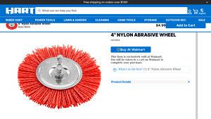 Hart Tools - 4 Nylon Abrasive Wheel