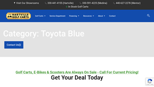 Toyota - Blue Golf Carts