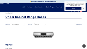 Hauslane - Under Cabinet Range Hoods