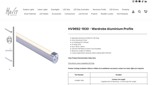 Havit - Wardrobe Aluminium Profile
