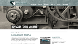 Hayes Industries - Pillow Stuffers & Bagging Equipment