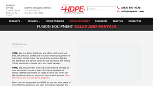 HDPE Inc - Fusion Equipment