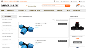 HDPE Supply - Polypropylene Compression Tee
