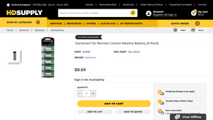 Dantona - 12V Remote Control Alkaline Battery (5 Pack)