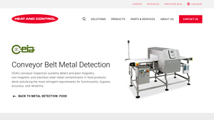 Heat and Control - CEIA Conveyor Belt Metal Detection