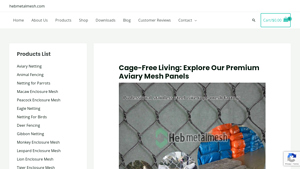 Heb Metal Mesh - Aviary Mesh Panels